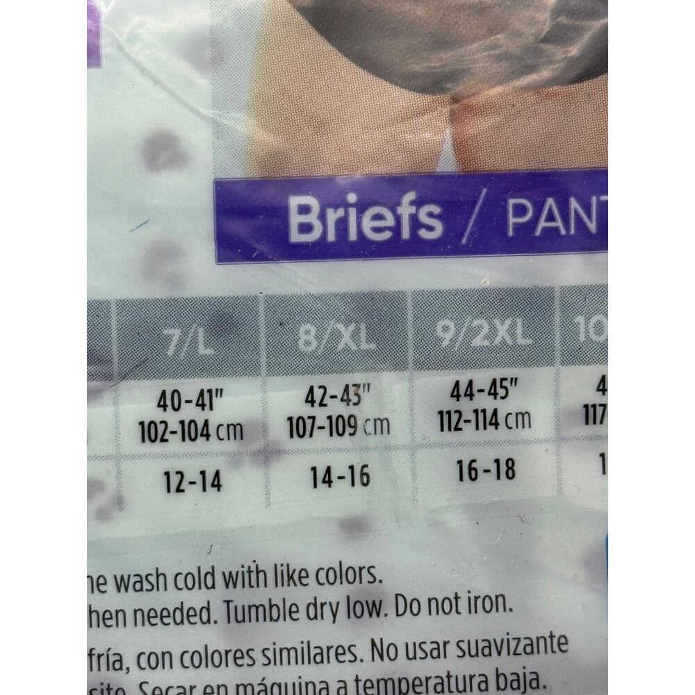 Hanes Soft Breathable Cotton 5 Tagless Briefs Ultra Soft Waistband Size 8/XL - Picture 7 of 8